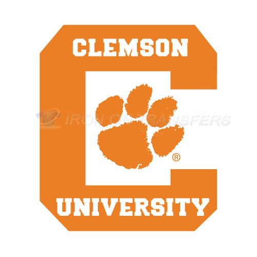 Clemson Tigers logo T-shirts Iron On Transfers N4148 - Click Image to Close